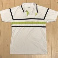 ストライプデザイン ポロシャツ ホワイト prince プリンス テニスウェア