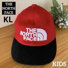 [THE NORTH FACE ] ノースフェイス子供キャップKL秋冬用 赤/黒