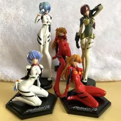 エヴァンゲリオン フィギュア5点セット ヤングエース付録 レイ アスカ マリのサムネイル