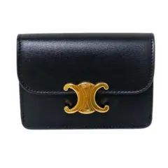 極美品✨CELINE 名刺入れ　ブラック　レザー　ロゴマーク 極美品✨CELINE 名刺入れ ブラック レザー ロゴマーク 極美品✨CELINE