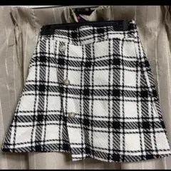 インパン裏地付きツイードラップ風ミニスカート