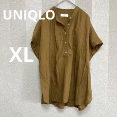 ユニクロ　リネン　ドロップショルダー　シャツ　ドルマンスリーブ　レーヨン