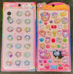 【正規品】　フワフワらびちゃん　うるちゅるポップシール　おはじきシール