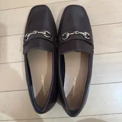 ブラウン ビット付きローファー Lサイズ