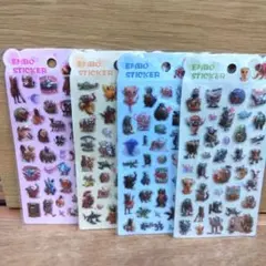 イタリアンブレインロットぷくぷくシール４枚セット　ボンドロシール４枚セット