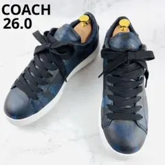 COACH コーチ カモ柄 ローカットスニーカー 26.0 《美品》のサムネイル