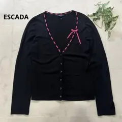 新品タグ付き ESCADA エスカーダ カーディガン 総柄 レディース カラフル 新品タグ付き ESCADA エスカーダ カーディガン 総柄 レディース