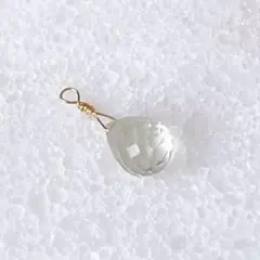 18KGP グリーンアメジスト 天然石ペンダントトップ ネックレスチャーム