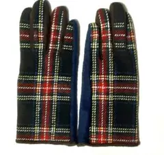 ビームス　キャセリーニ　チェック柄 手袋