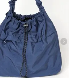 【最終値下げ！】ニコアンド オリジナルドロストショルダーバッグ ブルー80