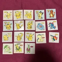 ポケモンパン デコキャラシール　ピカチュウ　ピチュー　他