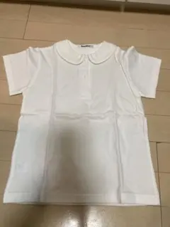 ミュウ様　familiar 襟付きポロシャツ 120cm ホワイト　丸襟