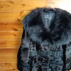 毛皮コート　ファーコート　リアルファー　ショート丈　高級感　ビッグショールカラー