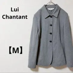 ルイシャンタン【M】日本製　ウール100%　グレー　シンプル　アウター　羽織