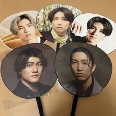 1/27まで出品SixTONES うちわ5点 ペンライト3点セット