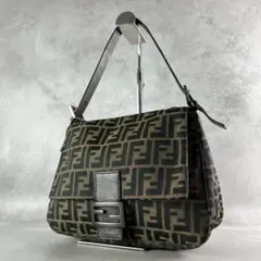 美品 フェンディ マンマバケット Fendi FFロゴ ショルダーバッグ ズッカ