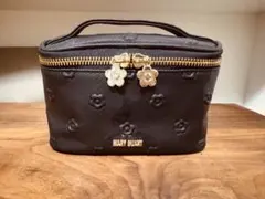 MARY QUANT シンプルエンボスデイジーバニティ ポーチ ブラック値下げ❌