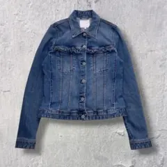 ZARA フリンジデニムジャケット Ｇジャンy2k Mサイズ 【Z9】
