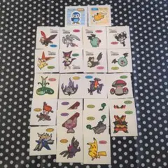ポケモンデコキャラシール☆21種24枚＋おまけ付き
