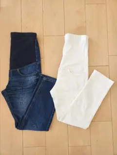 無印良品・マタニティデニム2本セット・Sサイズ