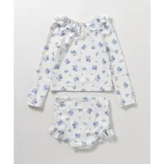 アプレレクール　長袖フリル水着　80cm