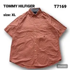 【即購入OK】TOMMY HILFIGER チェックシャツ サイズXL オレンジ