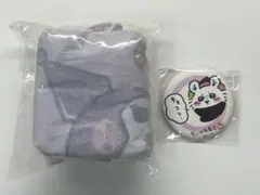 ちいかわ×サンリオキャラクターズ エコバッグ 缶バッジ モモンガ クロミ