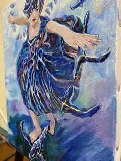 森と女 04「触れられない流れ」｜原画・油絵・一点物 森と女 04「触れられない流れ」｜原画・油絵・一点物 - メルカリ