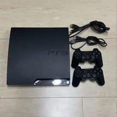 PlayStation 3 本体 ブラック コントローラー2個付き　作動確認済み