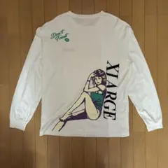 X-LARGE グラフィックtシャツ 長袖 プリント 刺繍 Lサイズ