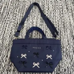 TOCCA ネイビー リボンショルダーバッグのサムネイル