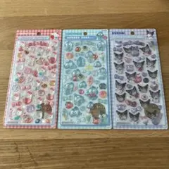 ボンボンドロップシール　サンリオ第2弾ハローキティ赤　ハンギョドン　クロミ　3枚