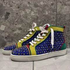 ルブタン スタッズ カラフルハイカットスニーカー　41