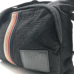 美品✨ポールスミス ショルダー マルチストライプ レザータグ 黒 2024 