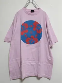 2000年初頭 STUSSY ハイビスカス プリント Tシャツ　L