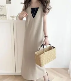 クラシカルエルフ　ジャンパースカート　ベージュ　L