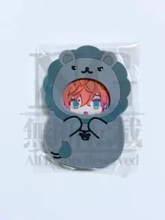 ヒプノシスマイク　着ぐるみバッジ　観音坂独歩　アクリルバッジ　ラバー　ケース