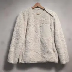 UNIQLO アイボリー プルオーバーフリースジャケット XS　ユニクロ