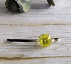 レジンヘアピン～花（グリーン）