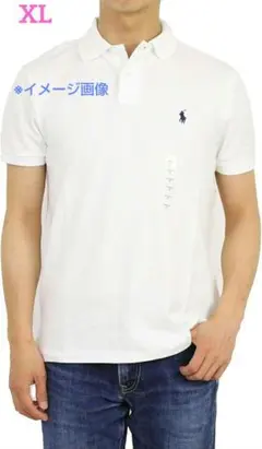 ❣️新品❣️ポロラルフローレン✨カスタムスリムフィット 半袖 ポロシャツXL　白