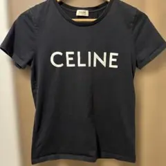 CELINE ロゴ Tシャツ ブラックのサムネイル
