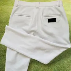TFW49　パンツ　白　M〜L相当　ホワイト　ダンボールニット　春夏　ドライ素材のサムネイル