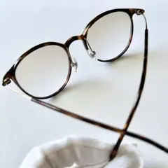 度入り●JINS ラウンド型 カラーレンズサングラス グラデーション ブラウン