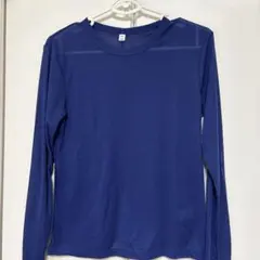 こうめ様専用 GU ソフトシアークルーネック長袖 Tシャツ Lサイズ　ブルー