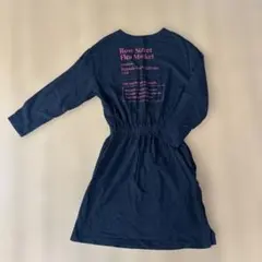 GU 130cm キッズ 女の子 長袖ワンピース ブラック