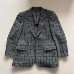 グレー系チェック柄テーラードジャケット