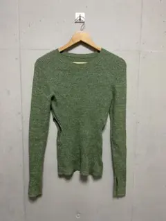 KBF（アーバンリサーチ）のリブニットトップス　グリーン