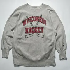 90s チャンピオン USA製 リバースウィーブ ボロ XL グレー ○7670