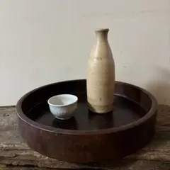 大堀相馬鉄釉徳利花入　古丹波天目釉　酒器　花器　骨董　アンティーク　茶道具　李朝 骨董 李朝 白磁 鉄砂 鉄絵 花文 花入 壺 壷 花瓶 大壺 分院窯