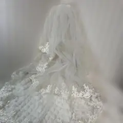 ホワイトチュールウェディングベール